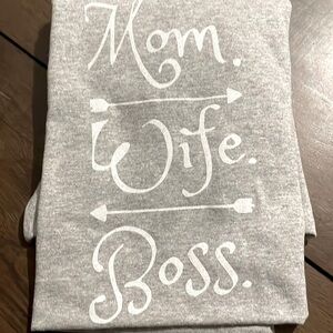 “MOM -WIFE-BOSS “Heavy Cotton T shirt